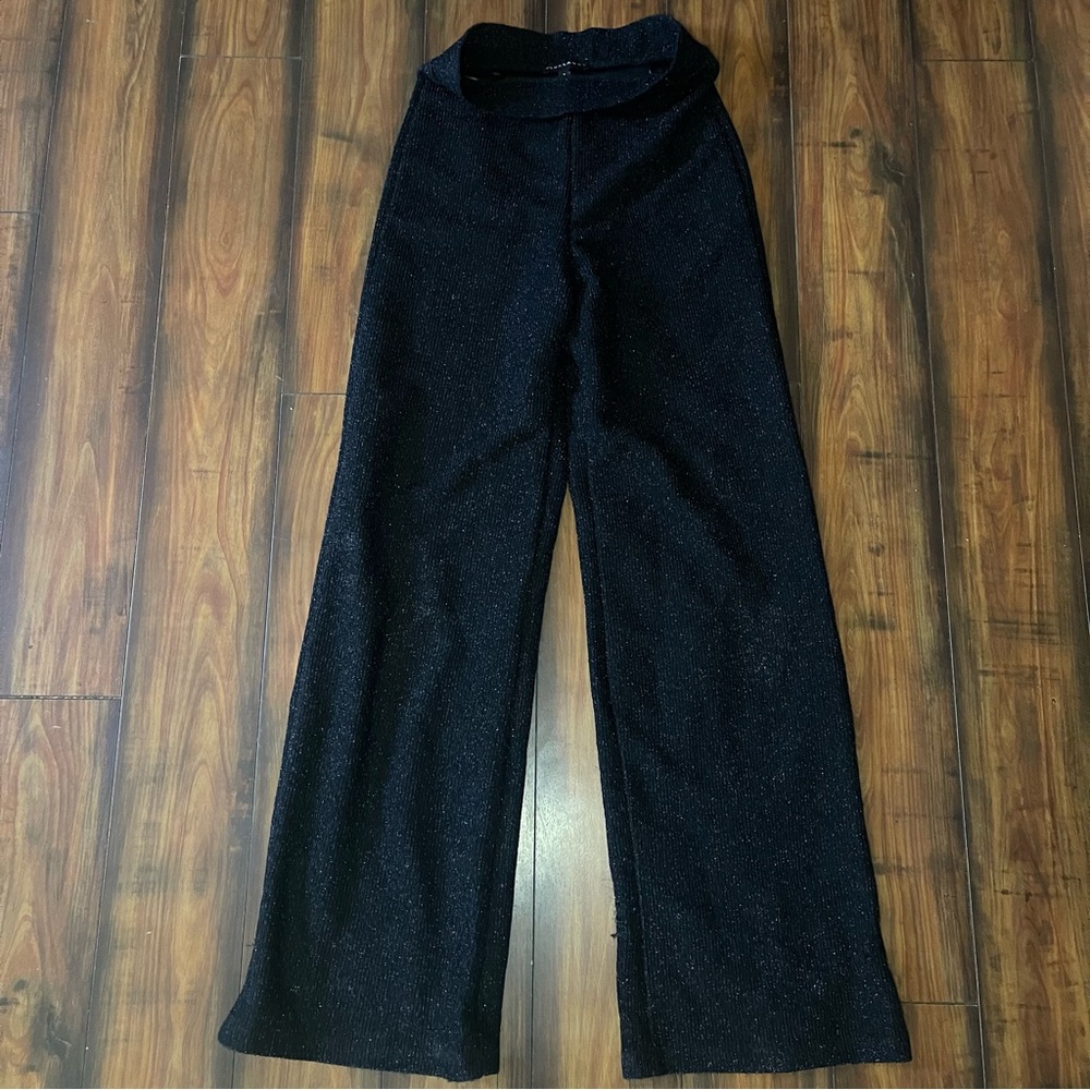 JLUXLABEL Midnight Black Wide-Leg Pants